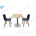 Modern Wooden Fast Food Dining Table and Chairs, restaurant table sets